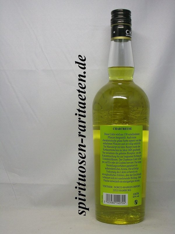 Chartreuse Jaune Gelb 0,7 L. 43% Kräuterlikör Liqueur 1605