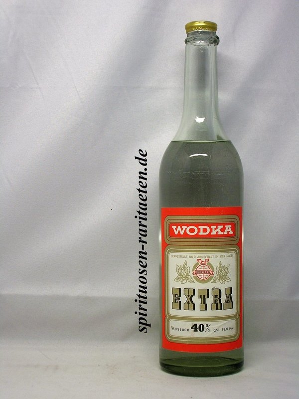 Wodka Extra 0,5l 40,0% UdSSR DDR 18,00M mit Abreißdeckel