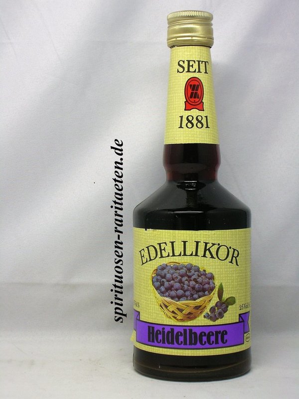 Heidelbeere Edellikör 0,5l 25,0% VEB Weinbrennerei Meerane Delikat DDR