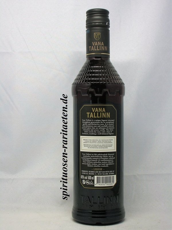 Vana Tallinn The Finest Spices & Genuine Estonian Rum Liqueur 0,5 L. 40%