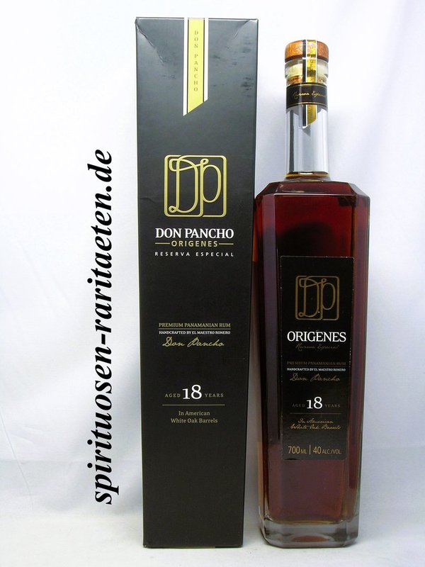 Don Pancho Origenes 18 Years Reserva Especial Premium Panamanian Rum 0,7 L. 40%