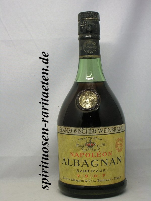 Napoleon Albagnan 5 Ans VSOP Französischer Weinbrand 60er Jahre