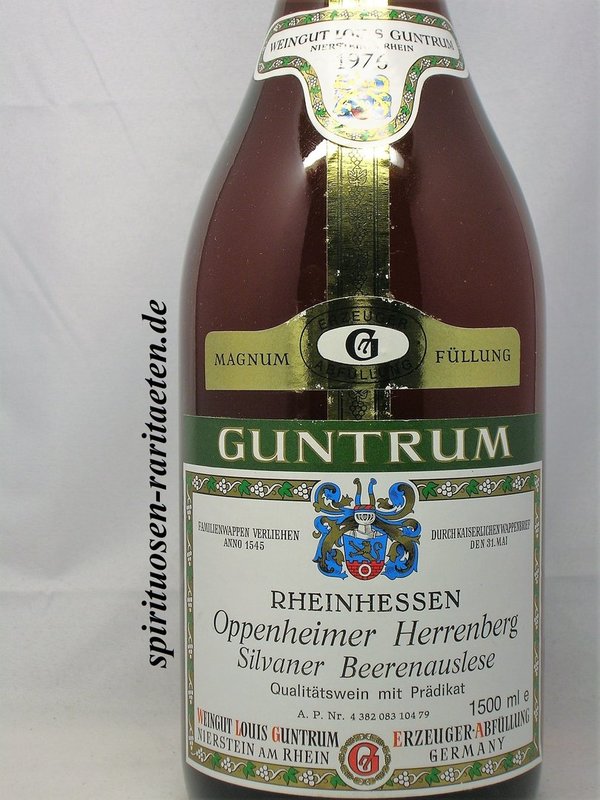 1976 er Oppenheimer Herrenberg Silvaner Beerenauslese 1,5 L. Magnum Guntrum