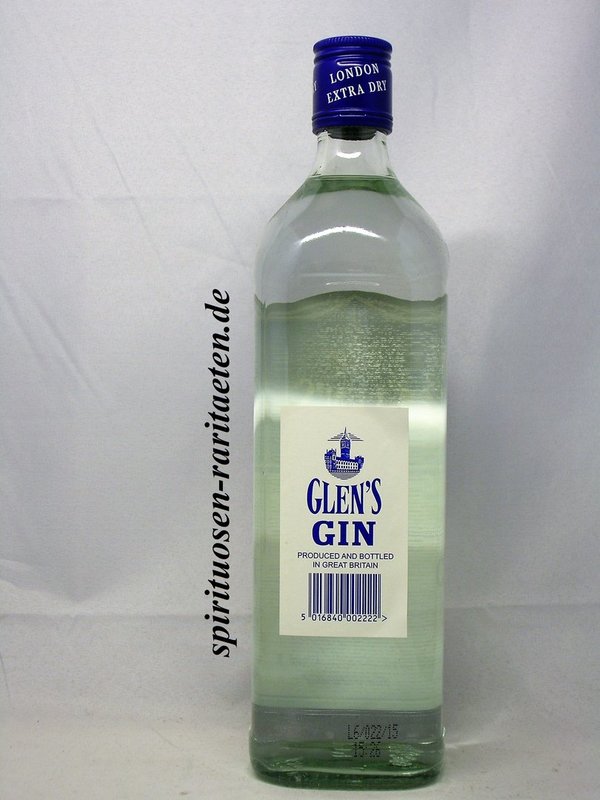 Glen`s Special London Extra Dry Gin Finely Distilled 43% Ayrshire