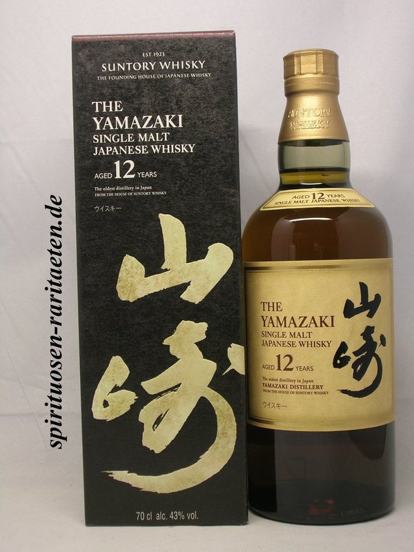 Yamazaki Aged 12 Years 0,7 L. 43% Single Malt Japanese Whisky