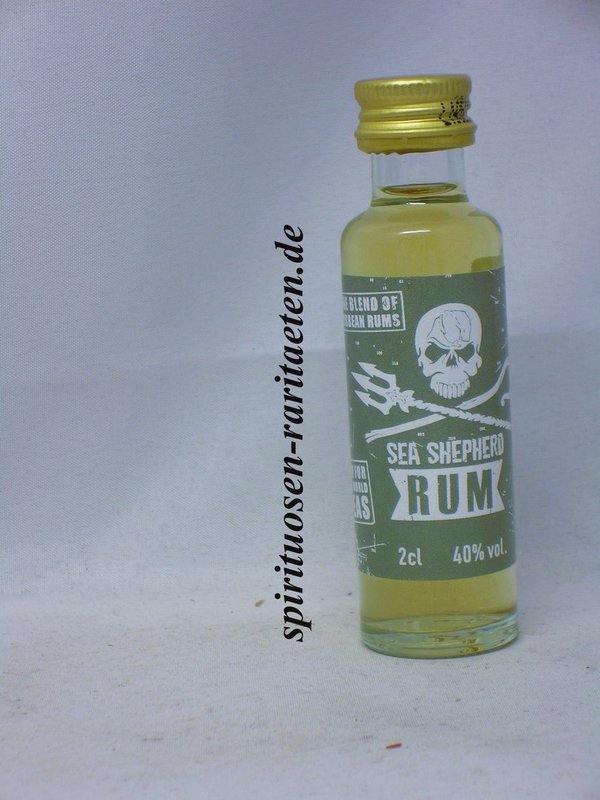 Sea Shepherd Fine Blend of Caribbean Rum 0,02 L. 40% Mini Miniatur