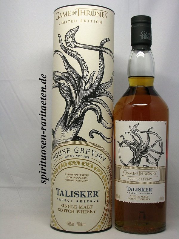 Game of Thrones Talisker Select Reserve House Greyjoy 0,7 L. 45,8% Whisky