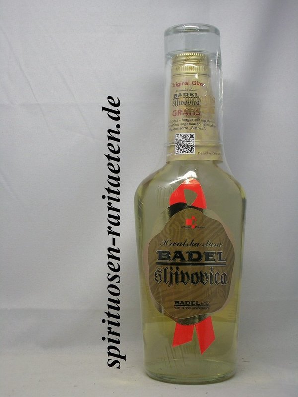 Badel Stara Sljivovica Plum Brandy Slivovica 0,5 L. 40% Slivovitz mit Glas