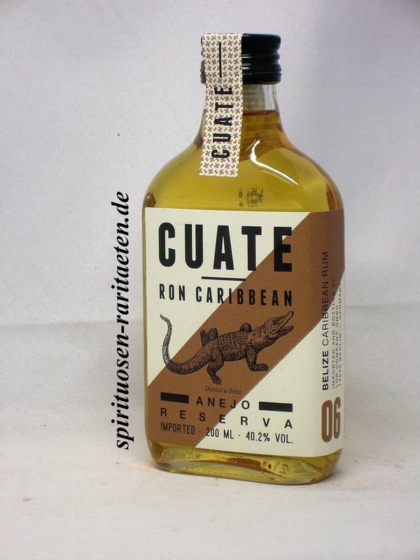 Cuate Anejo Resera 6 Jahre Belize Ron Caribbean Rum 40,2% 200 ml.