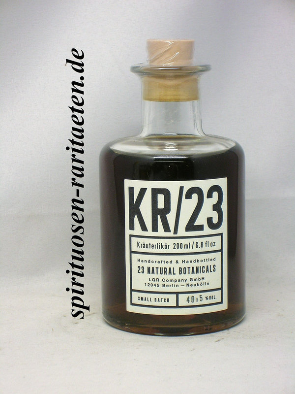 KR / 23 Kräuter Likör aus Berlin Handcrafted & Handbottled Small Batch