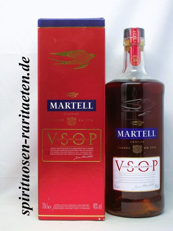 Martell VSOP Aged in Red Barrels 0,7 L. 40% Cognac V.S.O.P.