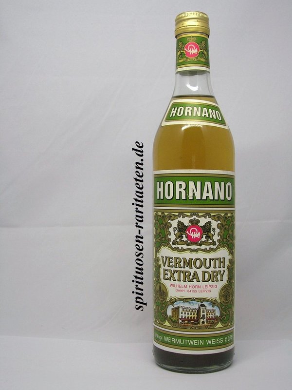 Hornano Vermouth Extra Dry 18% Wermutwein Wermut Weiss Leipzig