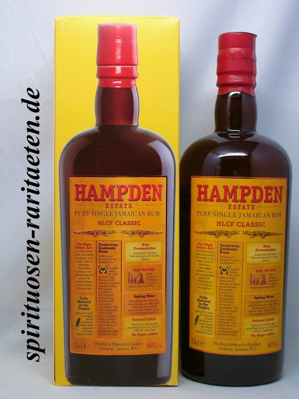 Hampden Estate HLCF Classic Pure Single Jamaican Rum High Ester 60% Trelawny