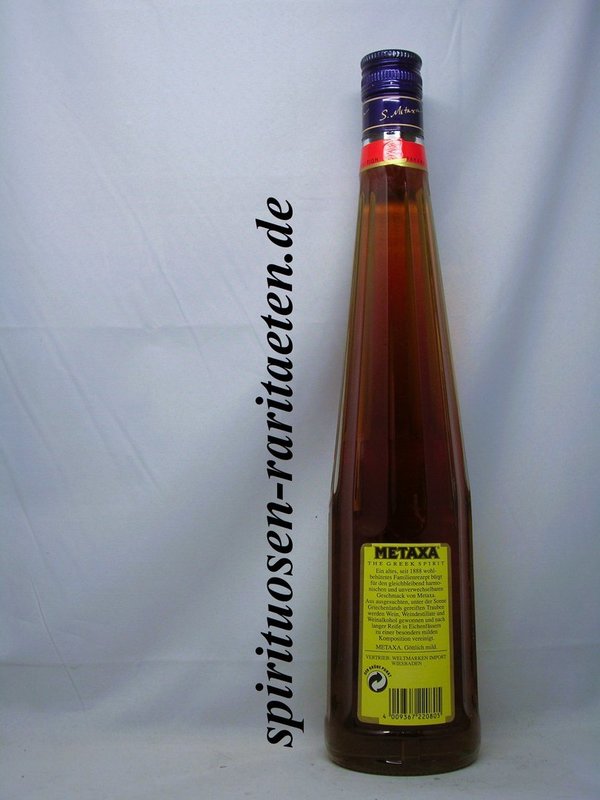 Metaxa 5 Sterne Classic Weinbrand Spirituosen-Spezialität 0,7 L. 38% Blauer Verschluss