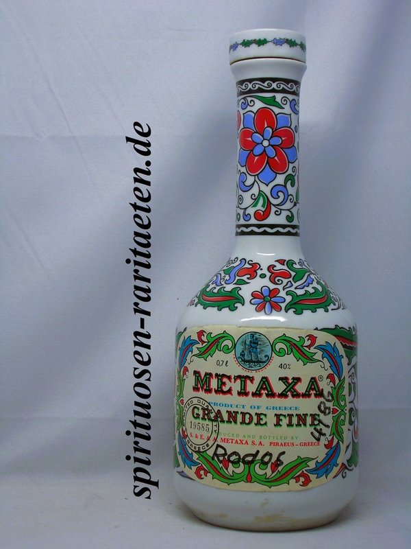 Metaxa Grand Fine 40 Years Old Hand Made Porcelain nicht Original Versiegelt