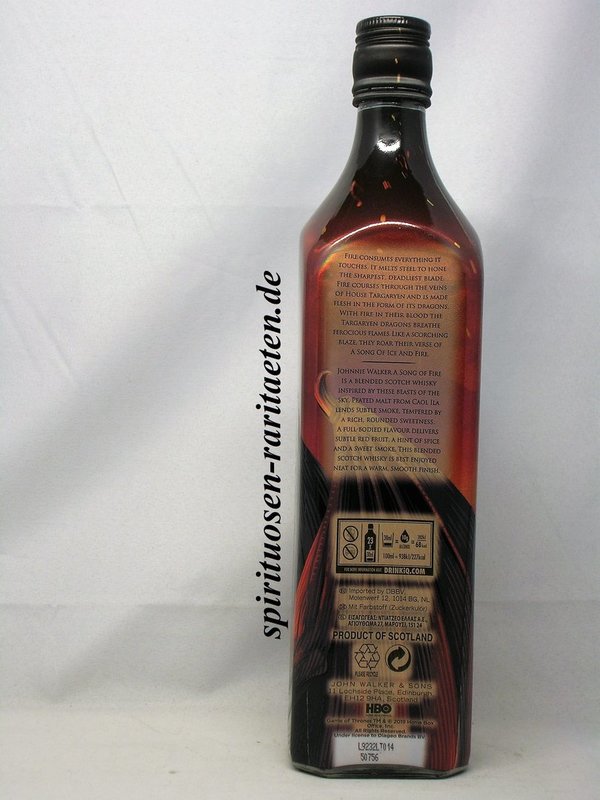 Johnnie Walker A Song of Fire Limited Edition Blended Scotch Whisky