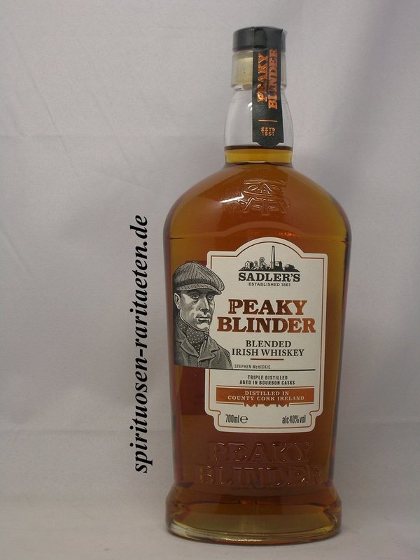 Peaky Blinder Blended Irish Whiskey Sadler`s 0,7 L. 40%