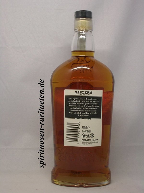Peaky Blinder Blended Irish Whiskey Sadler`s 0,7 L. 40%