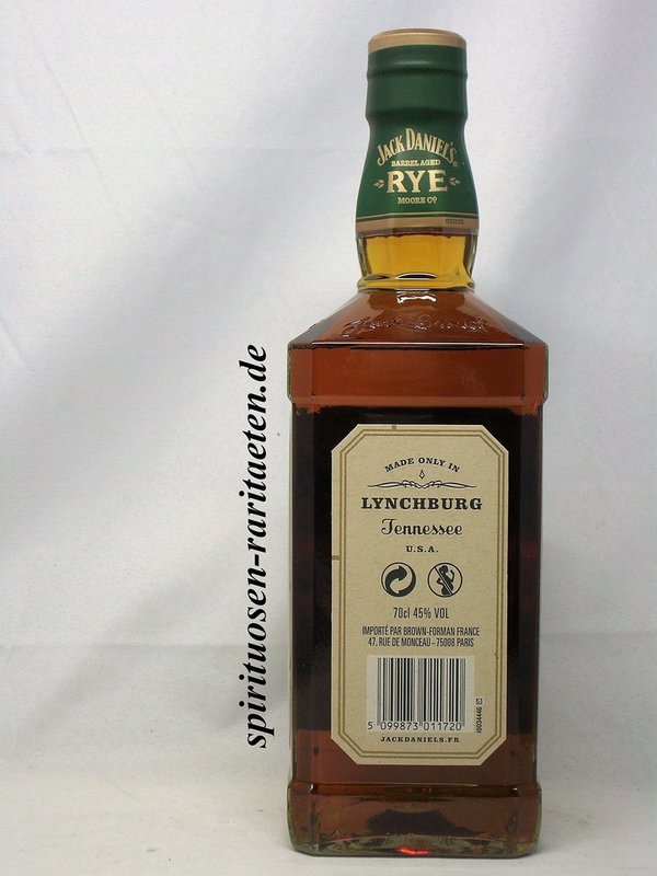 Jack Daniel`s Tennessee Straight Rye Whiskey 45% 0,7 L.
