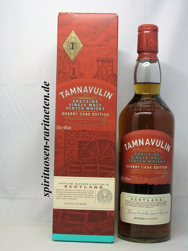 Tamnavulin Sherry Cask Edition Speyside Single Malt Whisky 0,7 L. 40%