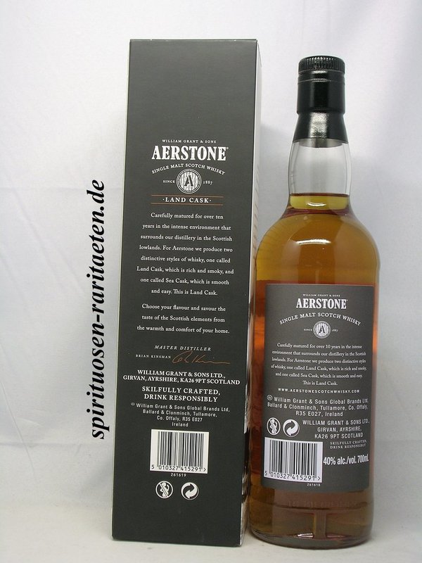 Aerstone Land Cask 10 Y. Old Single Malt Scotch Whisky 0,7 L. 40%