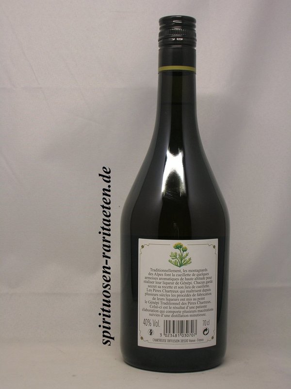 Le Genepi des Peres Chartreux 0,7 L. 40% Chartreuse Liqueur