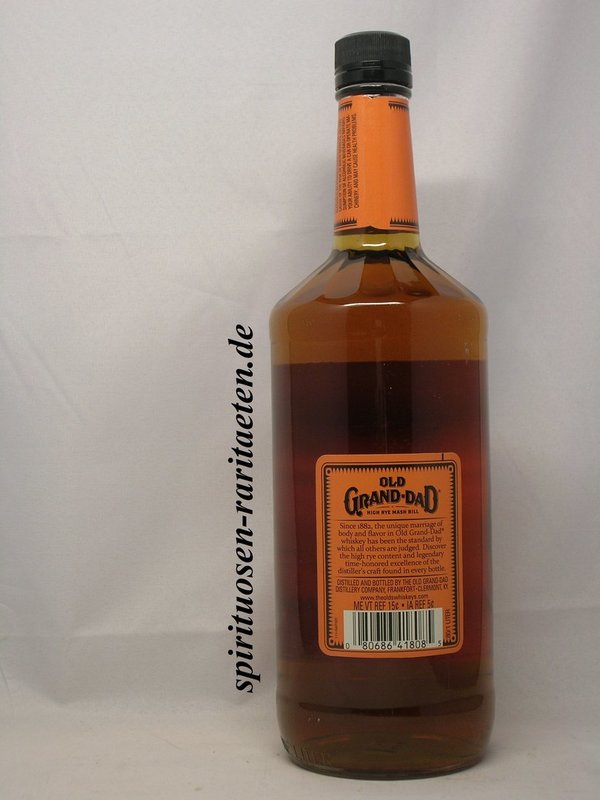 Old Grand Dad 40% 1,0 L. Kentucky Straight Bourbon Whiskey High Rye Mash Bill