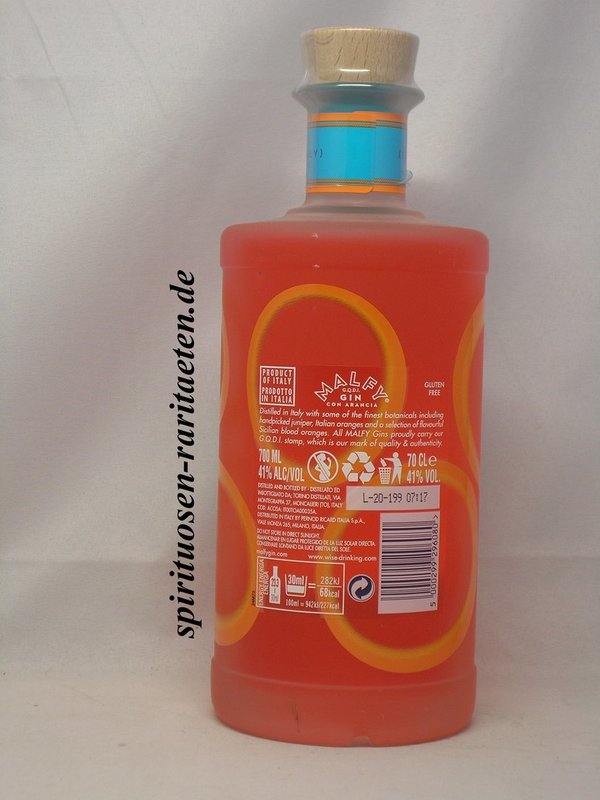 Malfy Gin Con Arancia Blood Orange 0,7 L. 41%