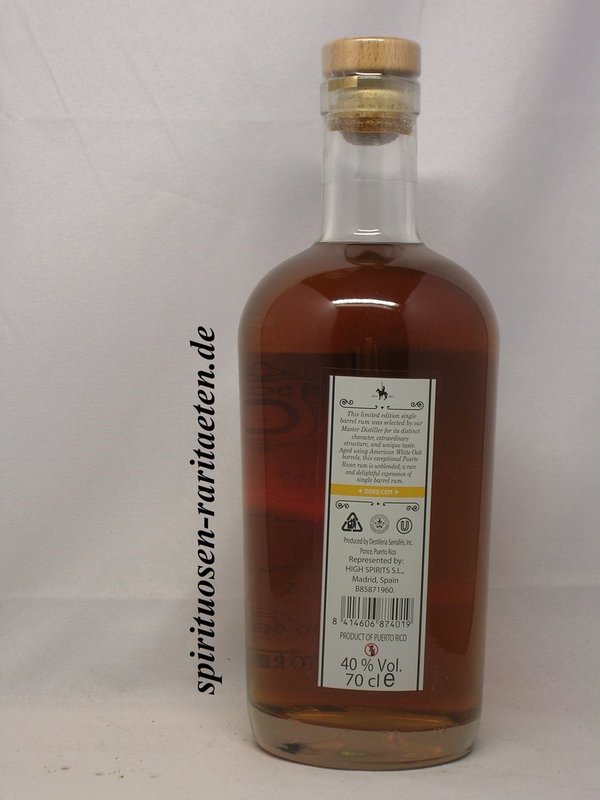 Don Q 2007 Single Barrel Rum Puerto Rico 40% Limited Edition