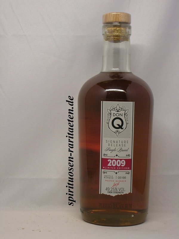 Don Q 2009 Single Barrel Rum Puerto Rico 49,25% Limited Edition