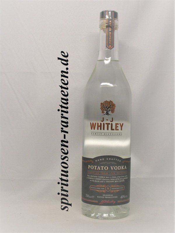 J J Whitley Potato Vodka Hand Crafted 0,7 L. 40%