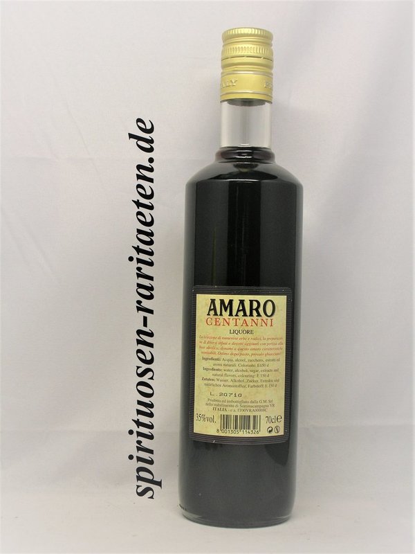 Gagliano Amaro Centanni Kräuter Bitter Likör 0,7 L. 35%