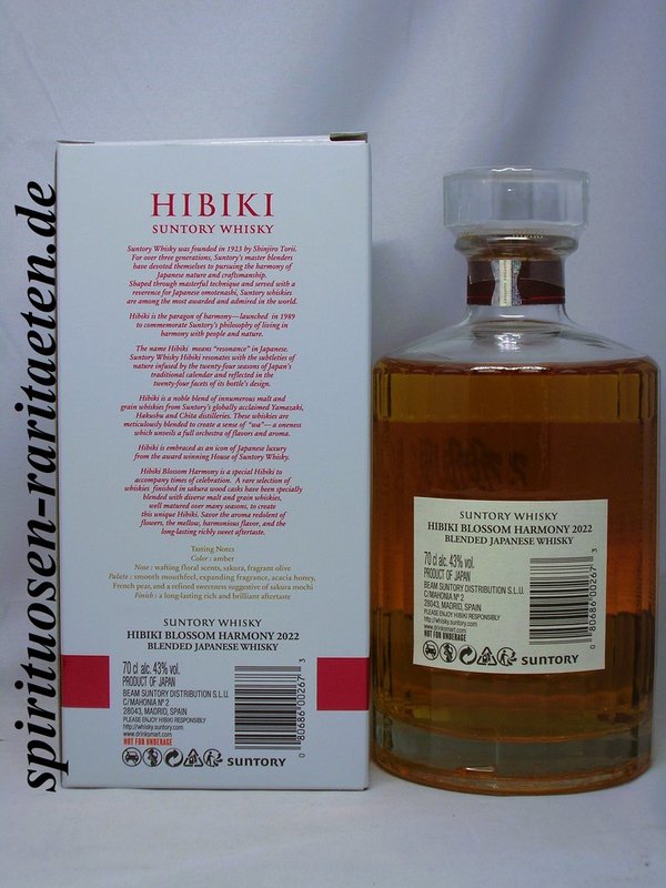 Hibiki Blossom Harmony Limited Edition 2022 0,7 L. 43% Whisky