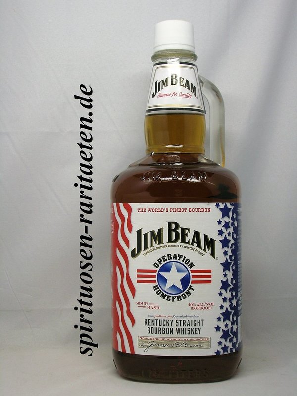 Jim Beam 1,75 L. Operation Homefront 40% Kentucky Bourbon