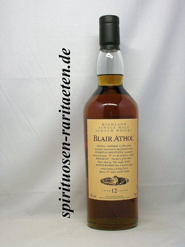 Blair Athol 12 Y. Single Highland Malt Scotch Whisky 0,7 L. 43% Flora & Fauna
