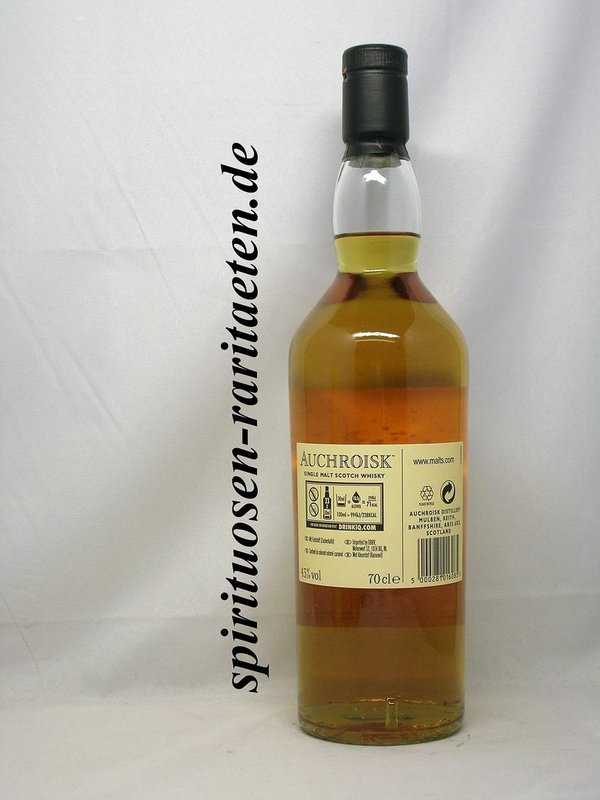Auchroisk 10 Y. Single Speyside Malt Scotch Whisky 0,7 L. 43% Flora & Fauna