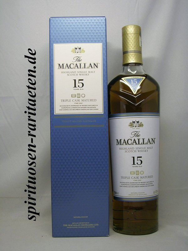 The Macallan 15Y. Triple Cask Highland Single Malt Scotch Whisky