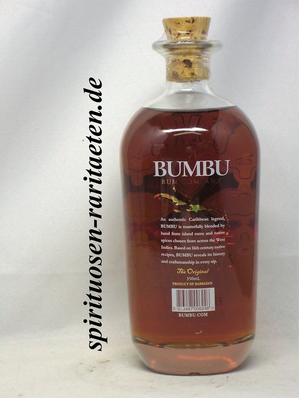 Bumbu Barbados Rum with natural Flavours 0,35 L. 40% Spirit Drink