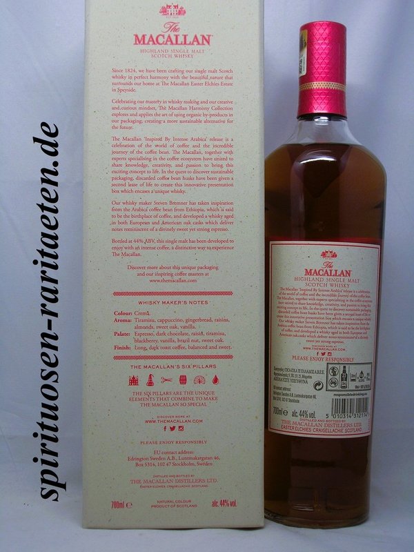 Macallan The Harmony Collection Intense Arabica 0,7 L. 44% Single Malt Scotch Whisky