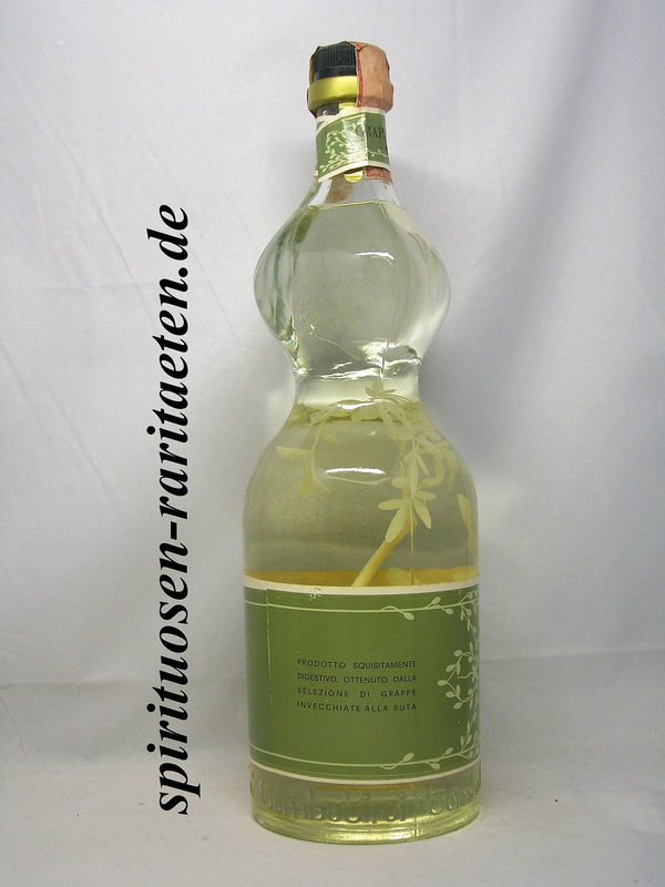 Grappa alla rutta 1,0 L. 40% Distillerie Tombolini ca. 70er Jahre