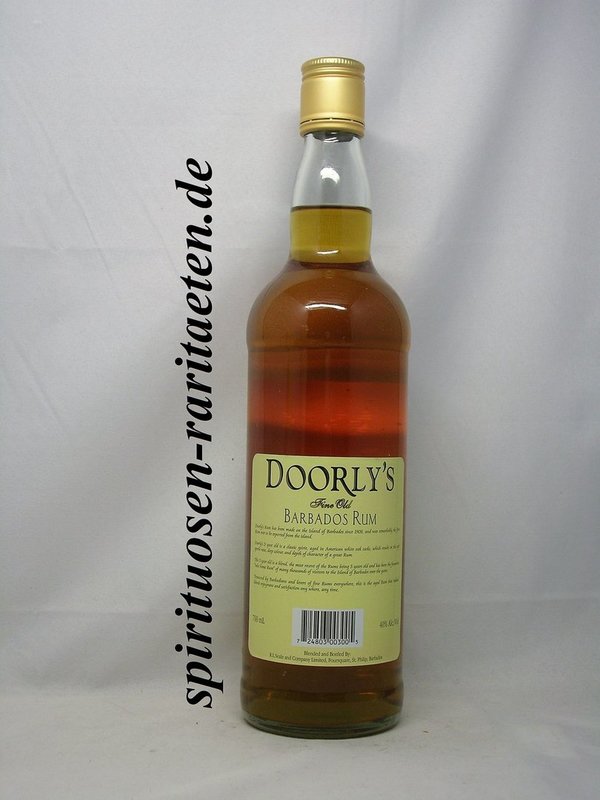 Doorlys Fine Old Barbados Rum Aged 5Y. 40% runde Flasche