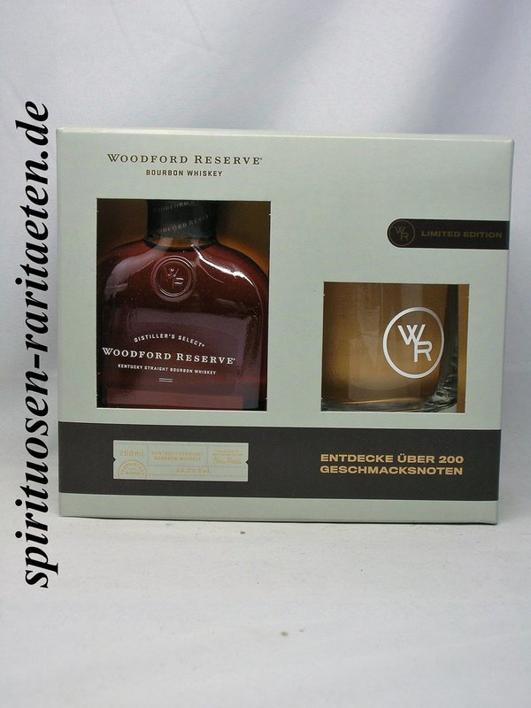 Woodford Reserve Bourbon Whiskey 0,2 L. 43,2% mit Glas