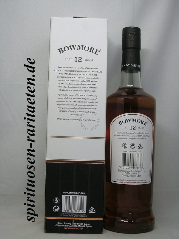 Bowmore 12 Y. Islay Single Malt Scotch Whisky 0,7 L. 40%