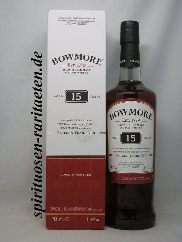Bowmore 15 Y. Islay Single Malt Scotch Whisky 0,7 L. 43%