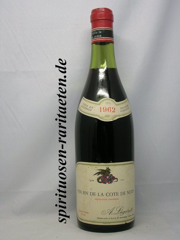 A. Ligeret 1962 Vin Fin De La Cote De Nuits St. Georges Rot Wein