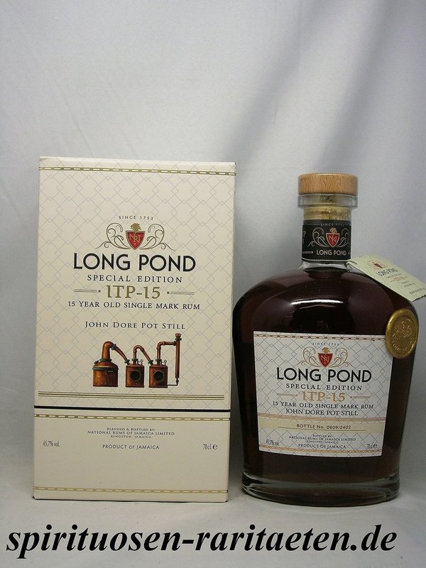 Long Pond ITP 15 Years Single Pot Still Rum Jamaica Special Edition