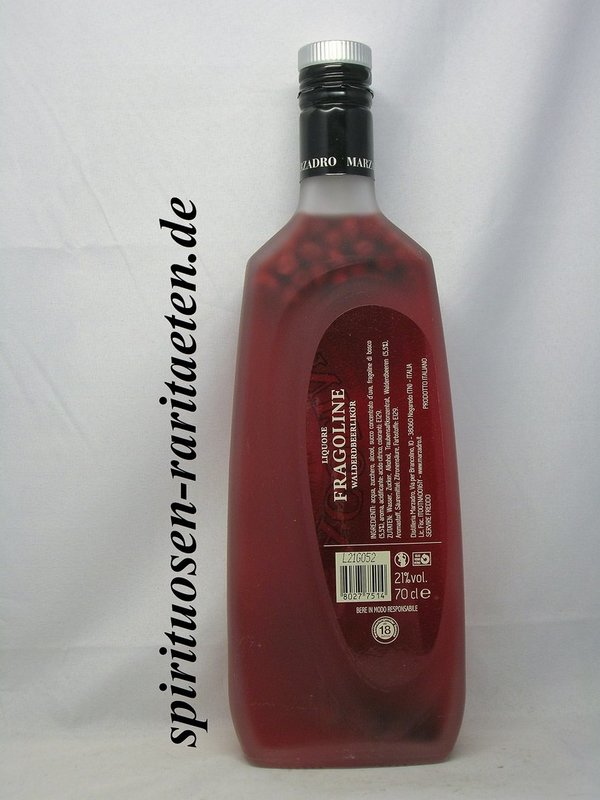 Fragoline Liqueur Marzadro Likör mit Walderdbeeren 0,7 L. 21%
