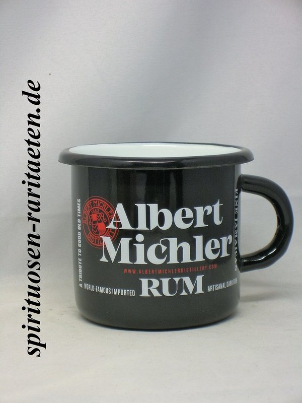 A. Michler Rum A Tribute to Good Old Times Emaille Tasse Becher Mug