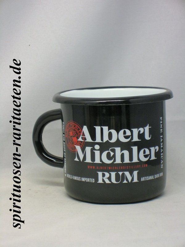 A. Michler Rum A Tribute to Good Old Times Emaille Tasse Becher Mug