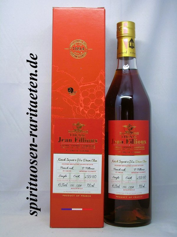 Cognac Jean Fillioux Grande Champagne 1er Cru Jahrgang 55/60